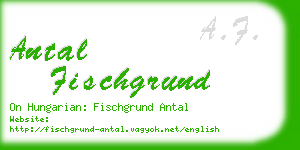 antal fischgrund business card